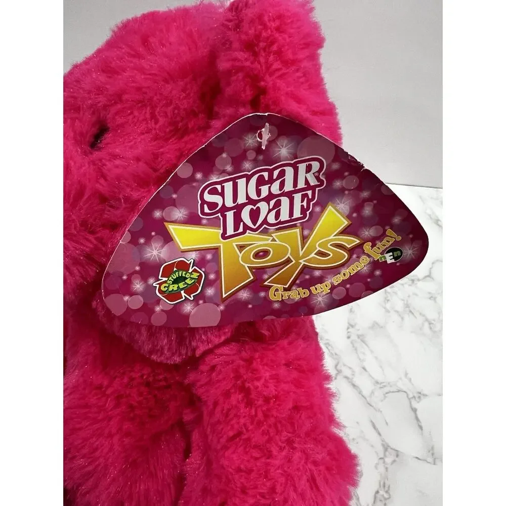 Sugar Loaf Toys Neon Pink Pig Plush 12” Stuffed Animal 2016 NWT